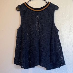 Free People lace flowy top size M